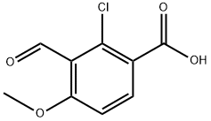 2-chloro-3-formyl-4-methoxybenzoic acid Structure