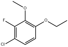 1-chloro-4-ethoxy-2-fluoro-3-methoxybenzene 化学構造式