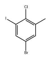 5-Bromo-2-chloro-1-iodo-3-methylbenzene,2385852-23-1,结构式