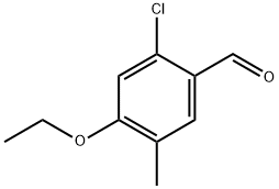 2-Chloro-4-ethoxy-5-methylbenzaldehyde 结构式