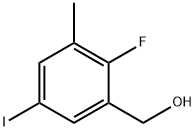 (2-fluoro-5-iodo-3-methylphenyl)methanol Structure