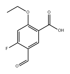 2-ethoxy-4-fluoro-5-formylbenzoic acid Struktur