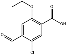 5-chloro-2-ethoxy-4-formylbenzoic acid,2385925-01-7,结构式