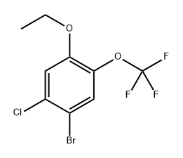 1-bromo-2-chloro-4-ethoxy-5-(trifluoromethoxy)benzene Structure