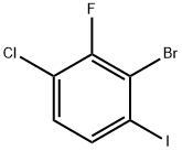 2-Bromo-4-chloro-3-fluoro-1-iodobenzene Struktur