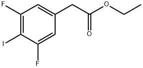 Ethyl 2-(3,5-difluoro-4-iodophenyl)acetate Struktur