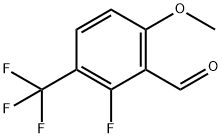 2-fluoro-6-methoxy-3-(trifluoromethyl)benzaldehyde 结构式