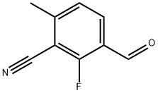 2-Fluoro-3-formyl-6-methylbenzonitrile 化学構造式