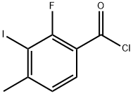 2-fluoro-3-iodo-4-methylbenzoyl chloride Structure