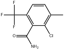 2-Chloro-3-methyl-6-(trifluoromethyl)benzamide 结构式