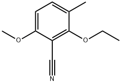 2-Ethoxy-6-methoxy-3-methylbenzonitrile 化学構造式