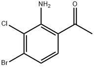 1-(2-Amino-4-bromo-3-chlorophenyl)ethan-1-one Structure