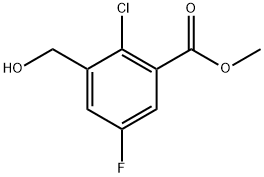 Methyl 2-chloro-5-fluoro-3-(hydroxymethyl)benzoate Structure