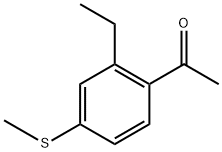 1-(2-ethyl-4-(methylthio)phenyl)ethanone,2386103-02-0,结构式