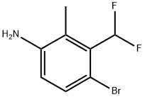 4-溴-3-(二氟甲基)-2-甲基苯胺, 2386173-74-4, 结构式
