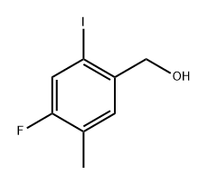 (4-Fluoro-2-iodo-5-methylphenyl)methanol 结构式