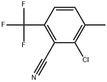 2-Chloro-3-methyl-6-(trifluoromethyl)benzonitrile 结构式