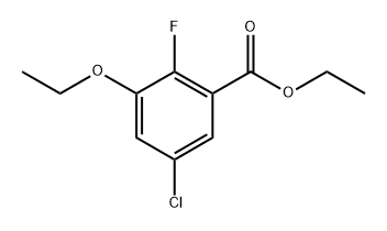 Ethyl 5-chloro-3-ethoxy-2-fluorobenzoate Struktur