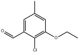 2-Chloro-3-ethoxy-5-methylbenzaldehyde,2386212-72-0,结构式