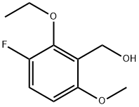 (2-Ethoxy-3-fluoro-6-methoxyphenyl)methanol Structure