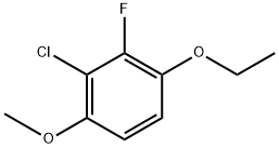 2-chloro-4-ethoxy-3-fluoro-1-methoxybenzene Structure