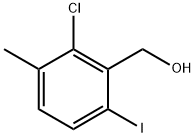 (2-chloro-6-iodo-3-methylphenyl)methanol 化学構造式