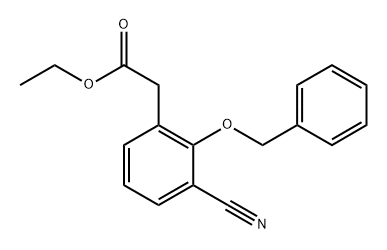 4-苄氧基-(2-氰基)-苯乙酸甲酯,2386296-53-1,结构式