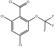 2,4-Dichloro-6-(trifluoromethoxy)benzoyl chloride Structure