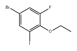 5-Bromo-2-ethoxy-1-fluoro-3-iodobenzene 结构式