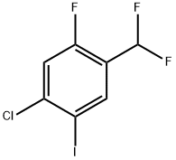 1-chloro-4-(difluoromethyl)-5-fluoro-2-iodobenzene Structure