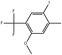 1-Iodo-4-methoxy-2-methyl-5-(trifluoromethyl)benzene Structure