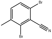 2,6-Dibromo-3-methylbenzonitrile 结构式