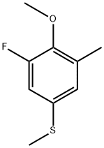 (3-Fluoro-4-methoxy-5-methylphenyl)(methyl)sulfane 化学構造式