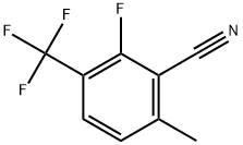 2-Fluoro-6-methyl-3-(trifluoromethyl)benzonitrile 结构式