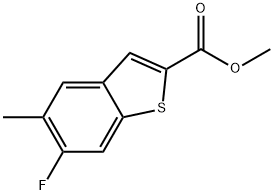 Methyl 6-fluoro-5-methylbenzo[b]thiophene-2-carboxylate,2386552-71-0,结构式