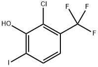 2-Chloro-6-iodo-3-(trifluoromethyl)phenol Struktur