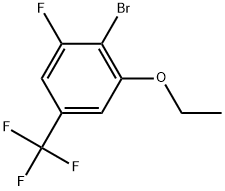 2-bromo-1-ethoxy-3-fluoro-5-(trifluoromethyl)benzene 结构式