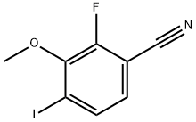 2-fluoro-4-iodo-3-methoxybenzonitrile 结构式