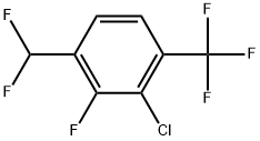 2-Chloro-4-(difluoromethyl)-3-fluoro-1-(trifluoromethyl)benzene,2386593-36-6,结构式