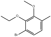 1-bromo-2-ethoxy-3-methoxy-4-methylbenzene Structure