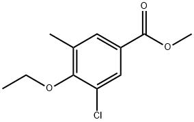 Methyl 3-chloro-4-ethoxy-5-methylbenzoate Structure