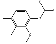 1-(Difluoromethoxy)-4-fluoro-2-methoxy-3-methylbenzene Structure