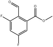methyl 3,5-difluoro-2-formylbenzoate Structure