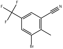 3-Bromo-2-methyl-5-(trifluoromethyl)benzonitrile,2386726-90-3,结构式