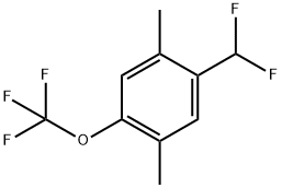 1-(Difluoromethyl)-2,5-dimethyl-4-(trifluoromethoxy)benzene,2386765-96-2,结构式