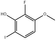 2-Fluoro-6-iodo-3-methoxyphenol 化学構造式