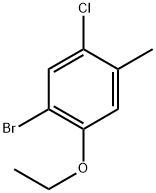 1-bromo-5-chloro-2-ethoxy-4-methylbenzene Structure
