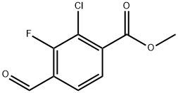 methyl 2-chloro-3-fluoro-4-formylbenzoate Structure