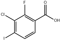 3-chloro-2-fluoro-4-iodobenzoic acid Structure