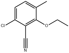 6-Chloro-2-ethoxy-3-methylbenzonitrile 结构式